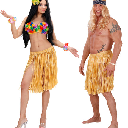 Widmann SRL Hawaiirokje stro naturel 55cm