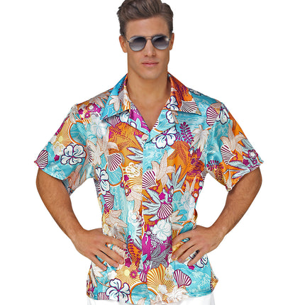 Widmann SRL Hawaiishirt flowers multi