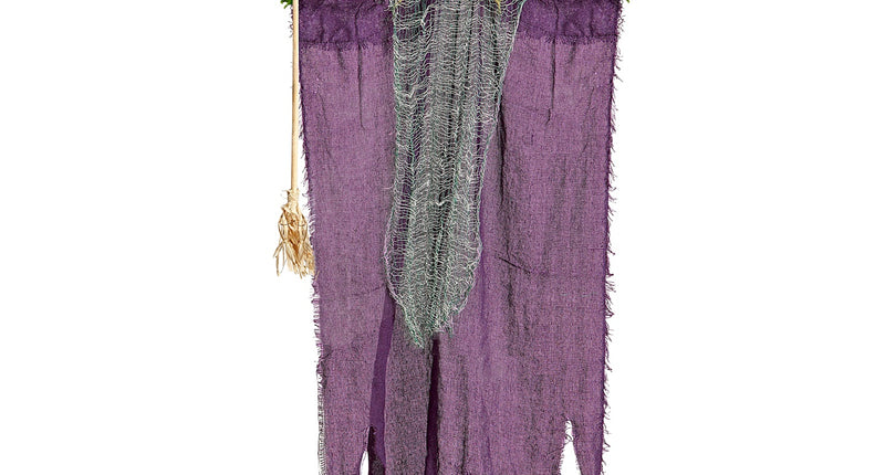 Widmann SRL Heks Met Bezem decoratie 138cm