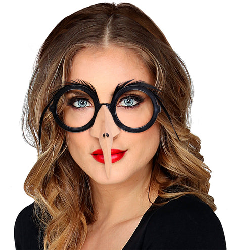 Widmann SRL Heksen bril met neus