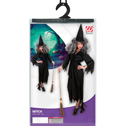 Widmann SRL Heksen jurk in zwart