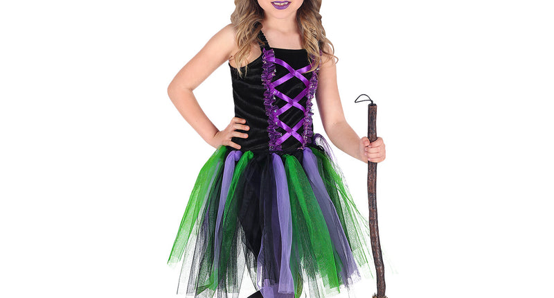 Widmann SRL Heksen jurkje Mika meisje 110cm