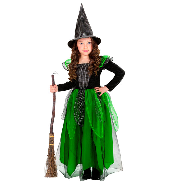 Widmann SRL Heksen kostuum Klaartje groen