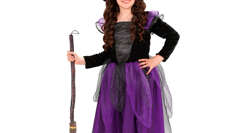 Widmann SRL Heksen kostuum Klaartje paars