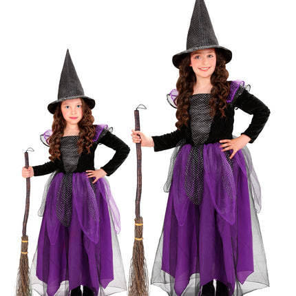 Widmann SRL Heksen kostuum Klaartje paars