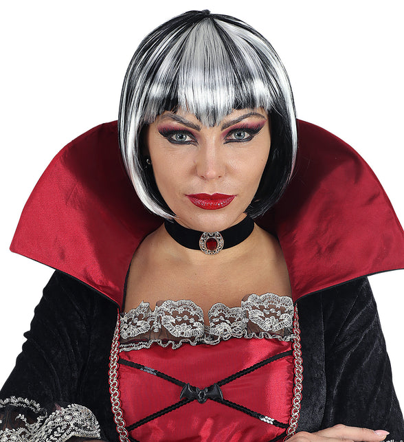 Widmann SRL Heksen pruik zwart wit