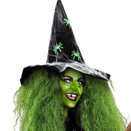 Widmann SRL Heksenhoed met spinnen zwart