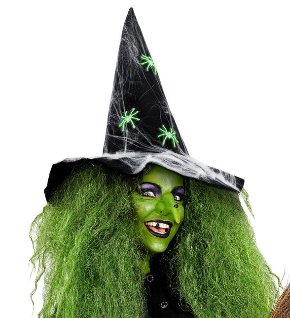 Widmann SRL Heksenhoed met spinnen zwart