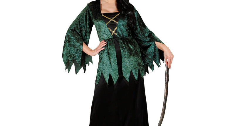 Klassieke Paarse Heksenjurk Halloween Dames Klassieke Paarse Heksenjurk Halloween Dames