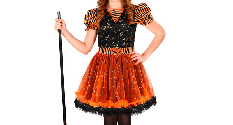 Widmann SRL Heksenjurk oranje Witchie