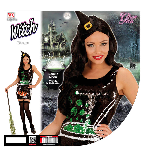 Widmann SRL Heksenjurk pailletten dames