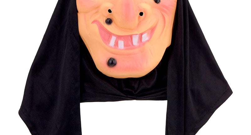 Widmann SRL Heksenmasker Tinie  met hoofddoek