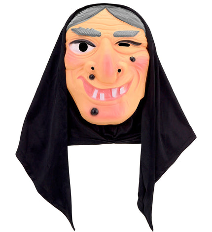 Widmann SRL Heksenmasker Tinie  met hoofddoek