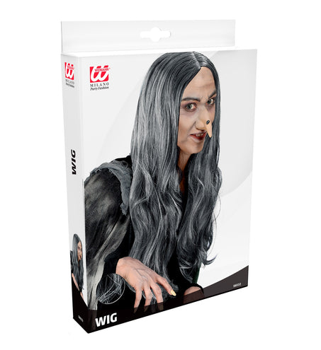 Widmann SRL Heksenpruik Crudelia grijs