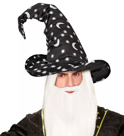 Widmann SRL Heksen/tovenaarshoed met maan en sterren volwassene Vera