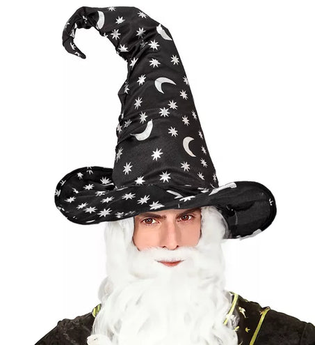 Widmann SRL Heksen/tovenaarshoed met maan en sterren volwassene Vera