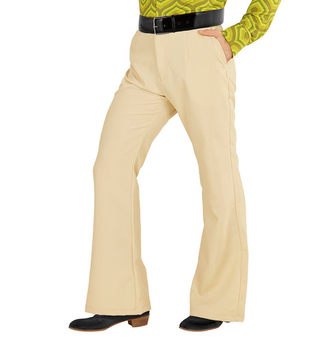 Widmann SRL Heren disco broek jaren 70 beige