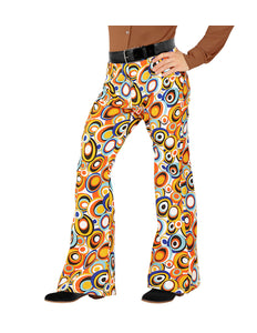 Widmann SRL Heren disco broek jaren 70 cirkels