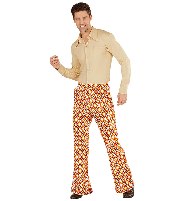 Widmann SRL Heren disco broek jaren 70 geruit