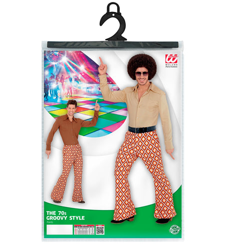 Widmann SRL Heren disco broek jaren 70 geruit