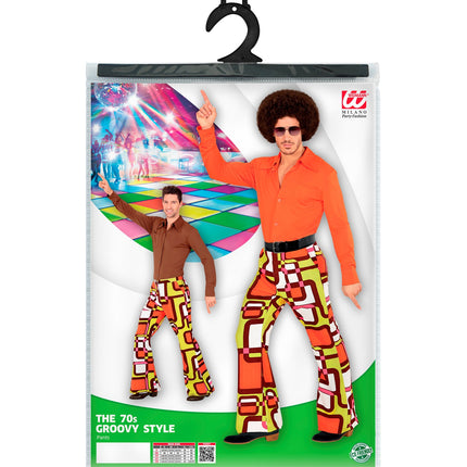 Widmann SRL Heren disco broek jaren 70 vlakken