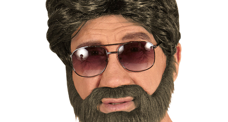 Widmann SRL Heren  pruik bruin met baard