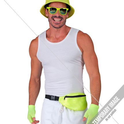 Widmann SRL Heuptasje pailletten neon geel