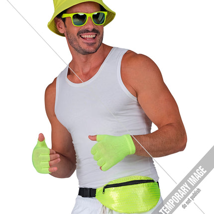 Widmann SRL Heuptasje pailletten neon geel