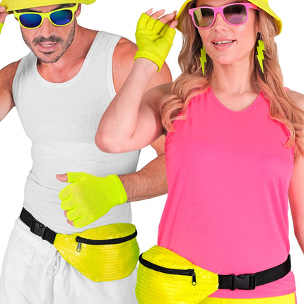 Widmann SRL Heuptasje pailletten neon geel