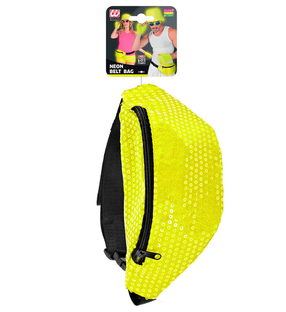 Widmann SRL Heuptasje pailletten neon geel