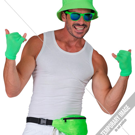 Widmann SRL Heuptasje pailletten neon groen