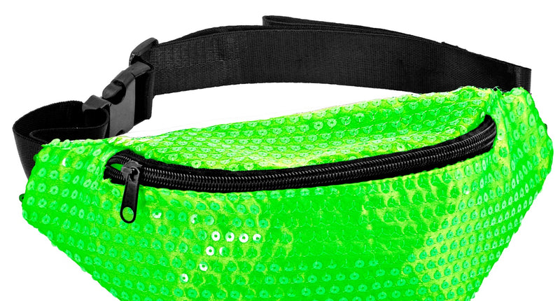 Widmann SRL Heuptasje pailletten neon groen