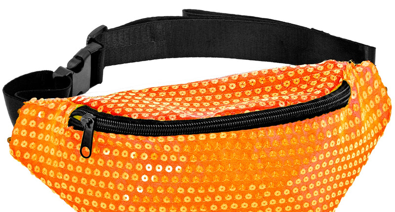 Widmann SRL Heuptasje pailletten neon oranje