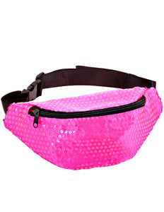 Widmann SRL Heuptasje pailletten neon roze