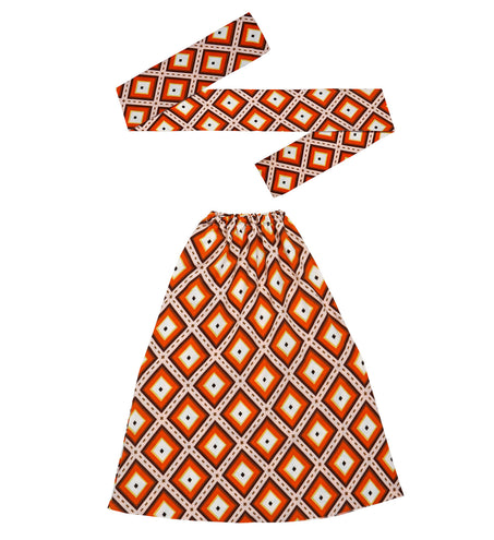 Widmann SRL Hippie accessoireset oranje jaren 70 met hoofdband en beenwarmers