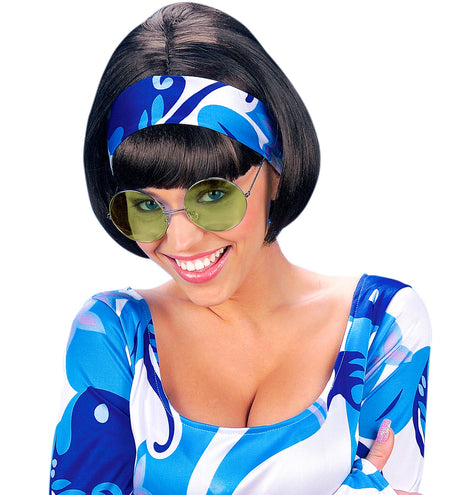 Widmann SRL Hippie bril groen grote glazen