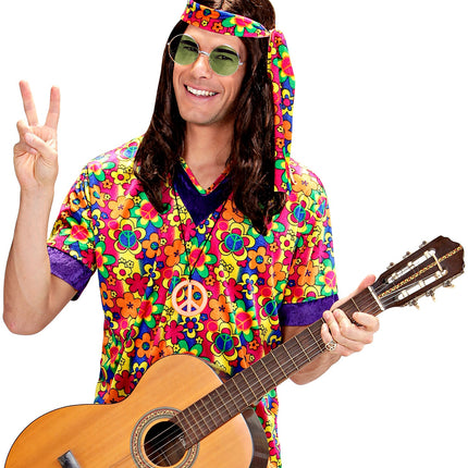 Widmann SRL Hippie bril groen grote glazen