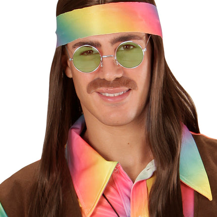 Widmann SRL Hippie bril groen grote glazen