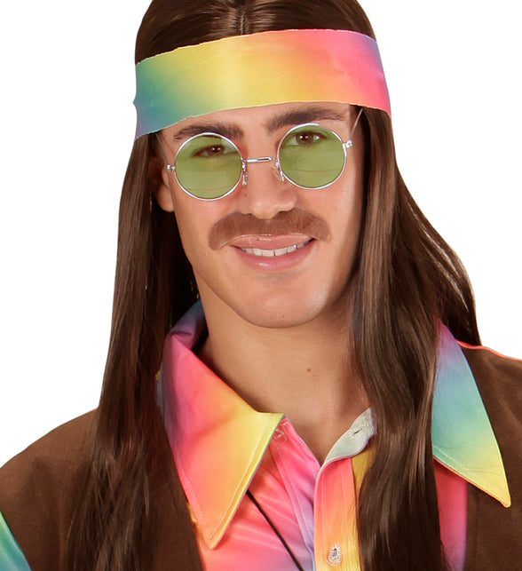 Widmann SRL Hippie bril groen grote glazen