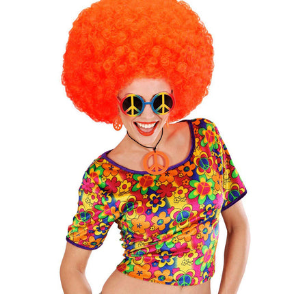 Widmann SRL Hippie bril peace regenboog