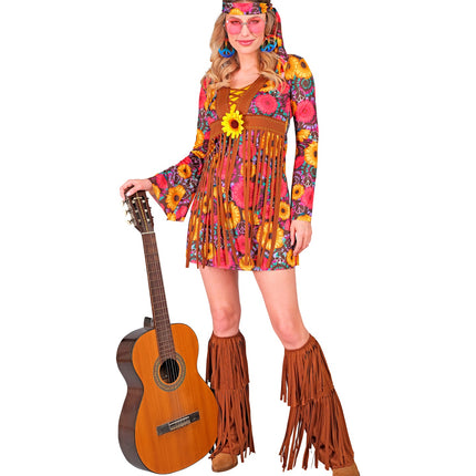 Widmann SRL Hippie jurkje flower power dames