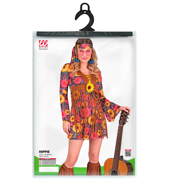 Widmann SRL Hippie jurkje flower power dames