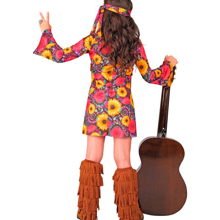 Widmann SRL Hippie jurkje flower power kinderen