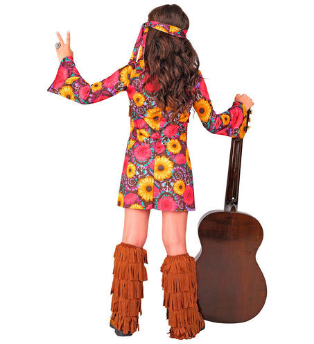 Widmann SRL Hippie jurkje flower power kinderen