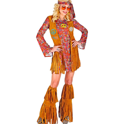 Widmann SRL Hippie jurkje met rafels