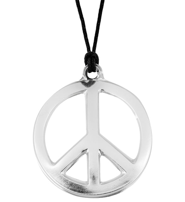 Widmann SRL Hippie ketting peace PVC budget