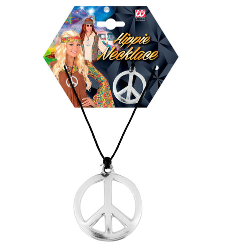 Widmann SRL Hippie ketting peace PVC budget