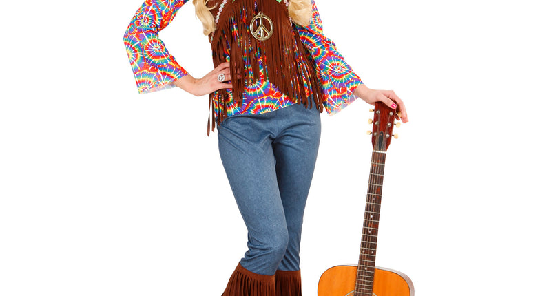 Widmann SRL Hippie kostuum Flower Power dames