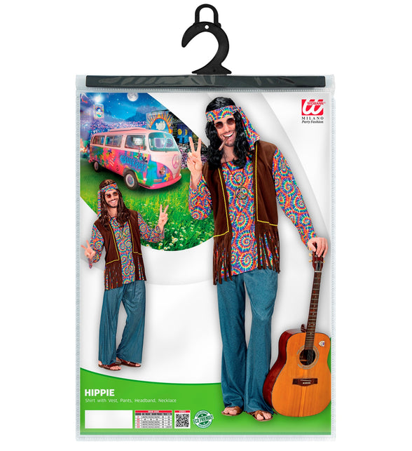 Widmann SRL Hippie kostuum Flower Power heren