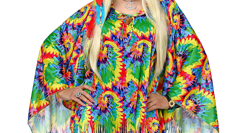 Widmann SRL Hippie poncho psychedelisch